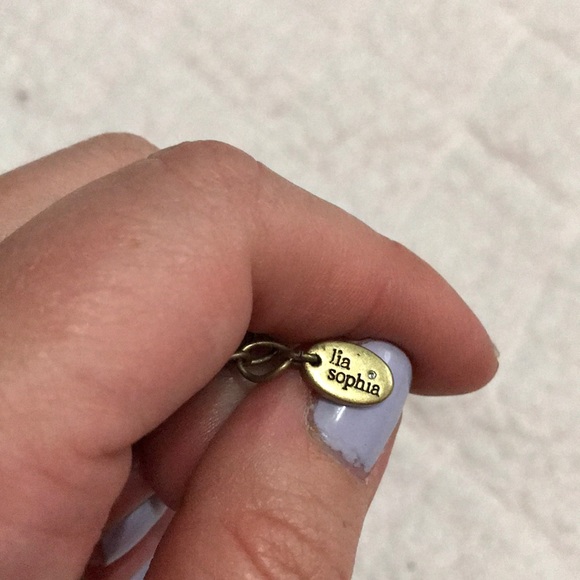 Lia Sophia Gold-Tone Bib Necklace - Picture 3 of 3